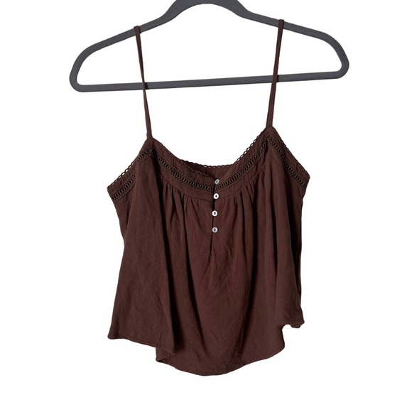 VICI + Caitlyn Collab Linen Blend Two Piece Set. Button top, wide leg pant, M - Picture 3 of 16